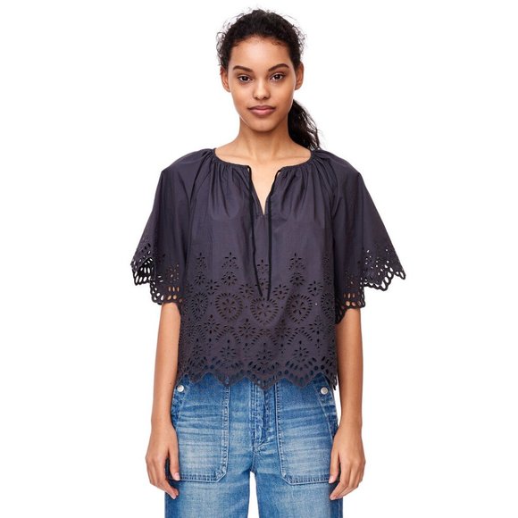 Rebecca Taylor Eyelet Top - Picture 1 of 11